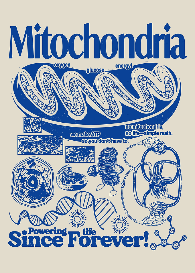 Mitochondria Powering Life Science Poster