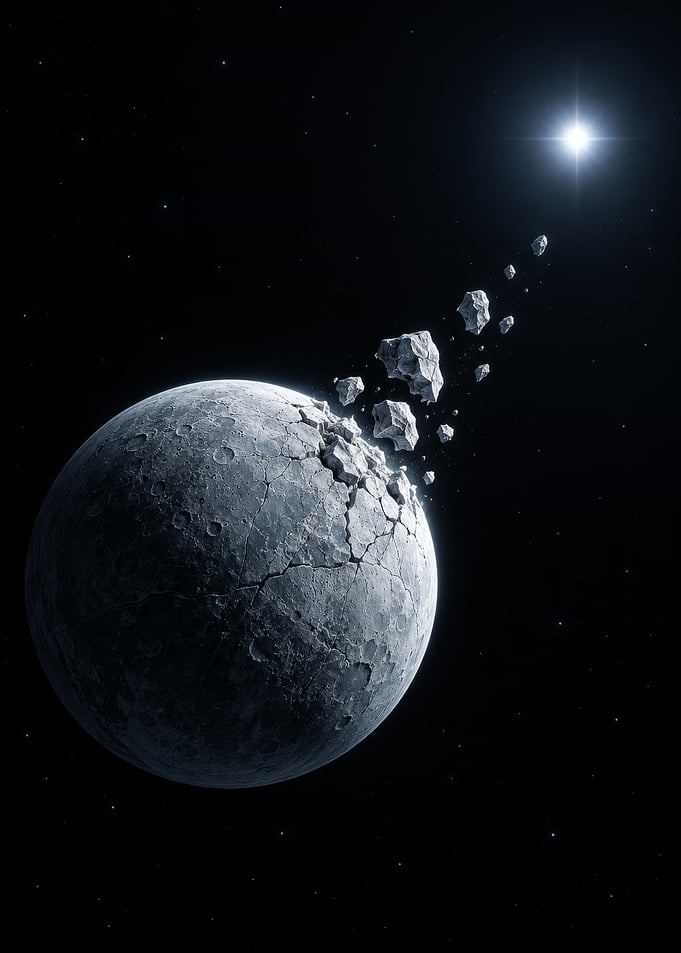 The Last Orbit of a Shattered Moon