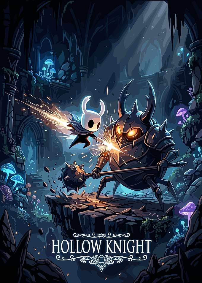 Hollow Knight Battle Scene