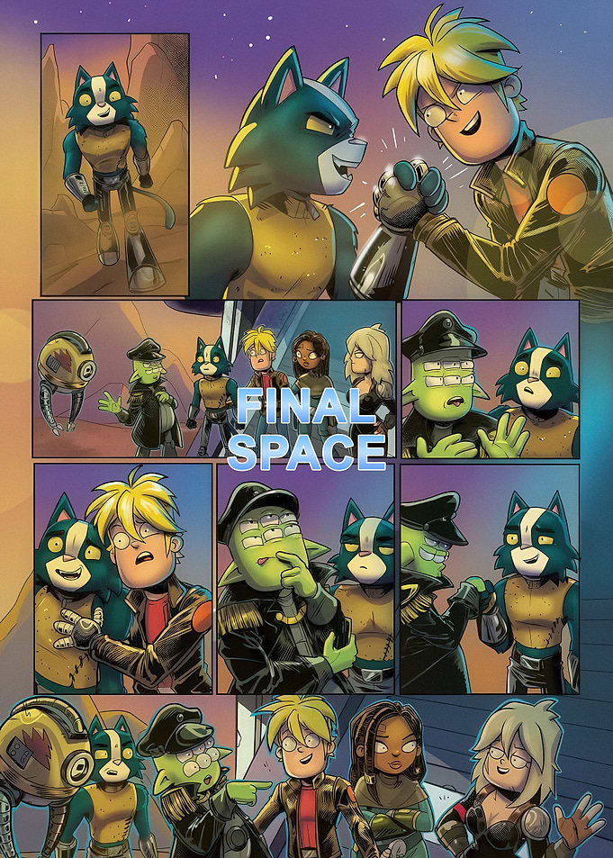 Final Space Comic Book Page