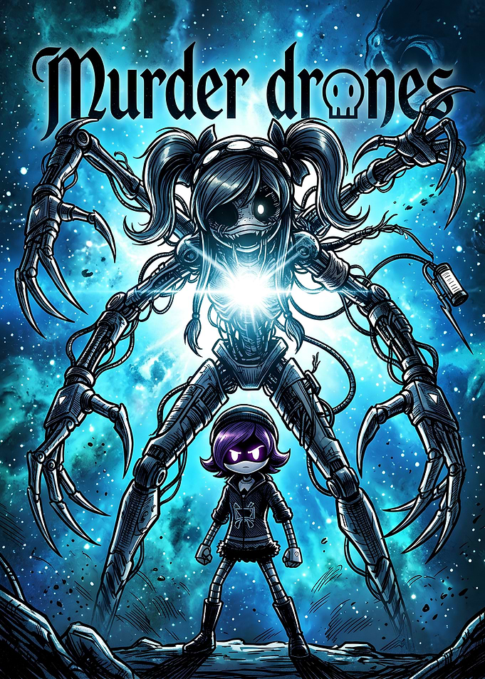 Murder Drones Uzi and Cyn Poster