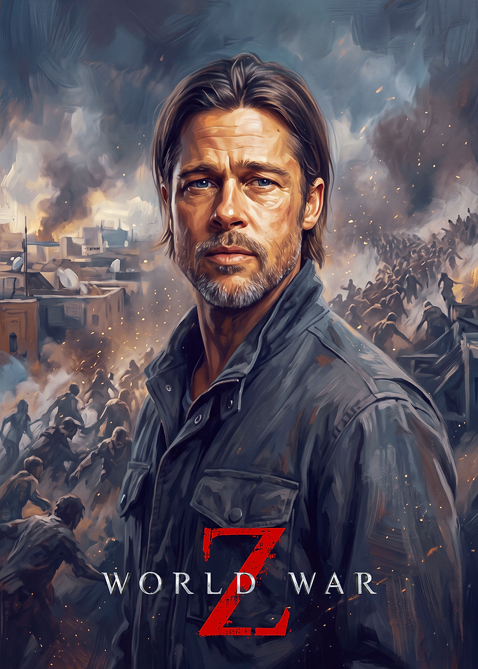 World War Z Brad Pitt Poster
