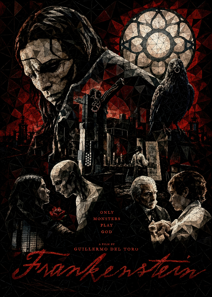 Guillermo del Toro Frankenstein Movie Poster