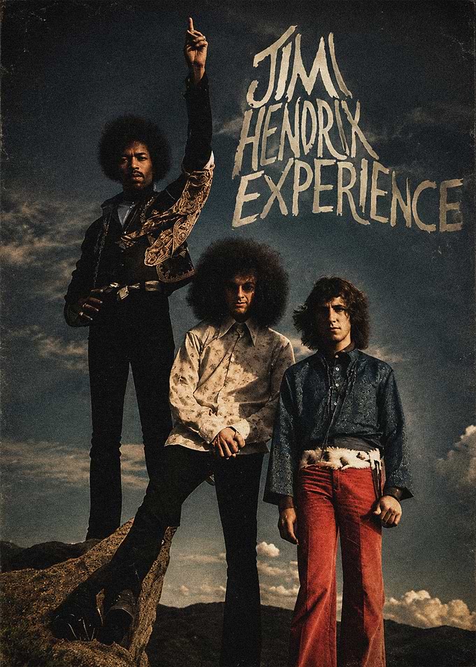 The Jimi Hendrix Experience Vintage Poster