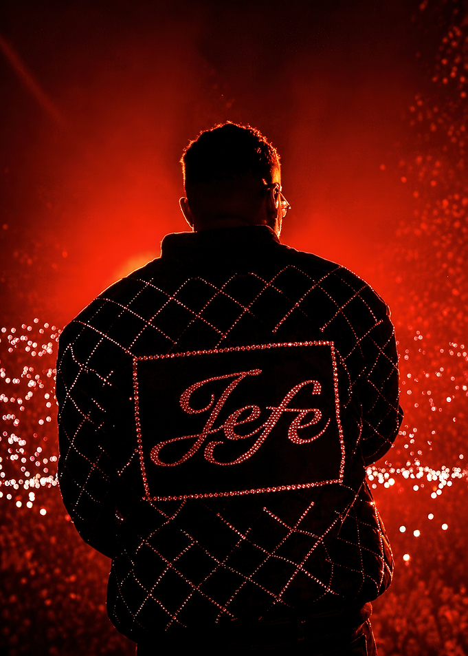 Jefe Rhinestone Embellished Black Jacket