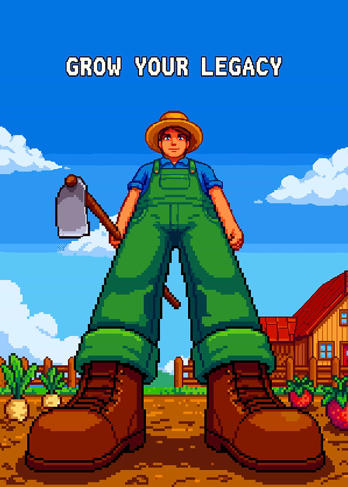 Stardew Valley Farmer Pixel Art