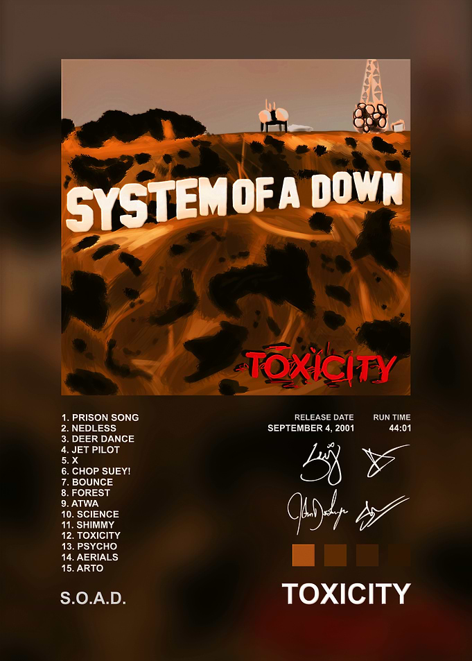 System of a Down Toxicity Poster