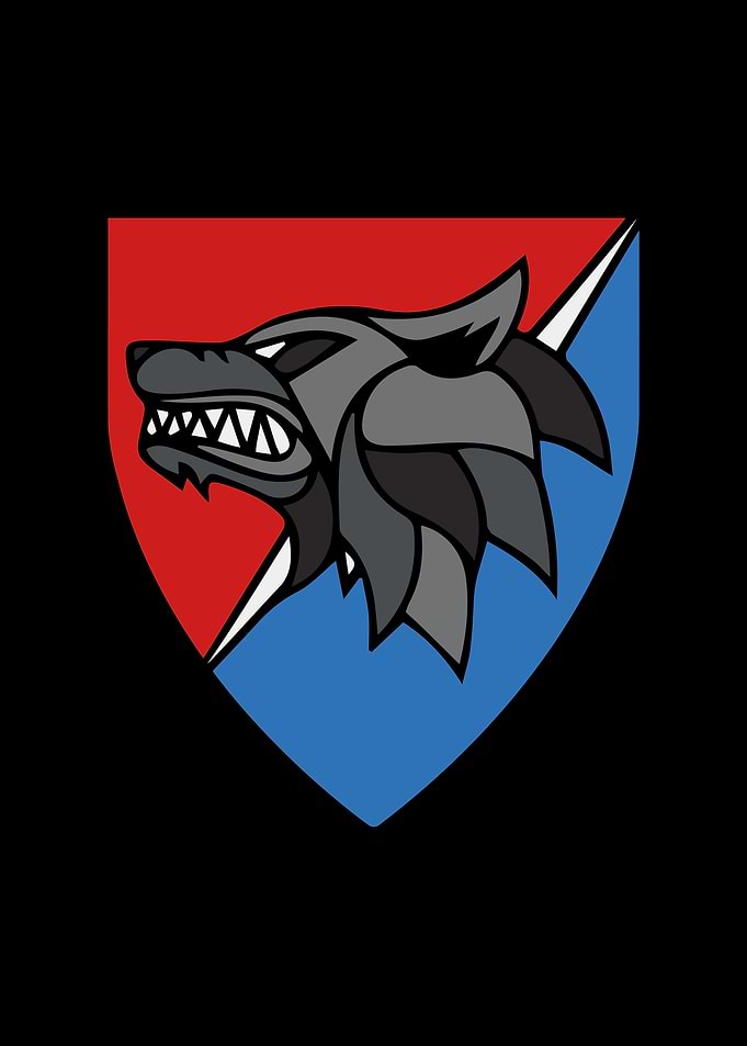 Wolf Head Shield Emblem