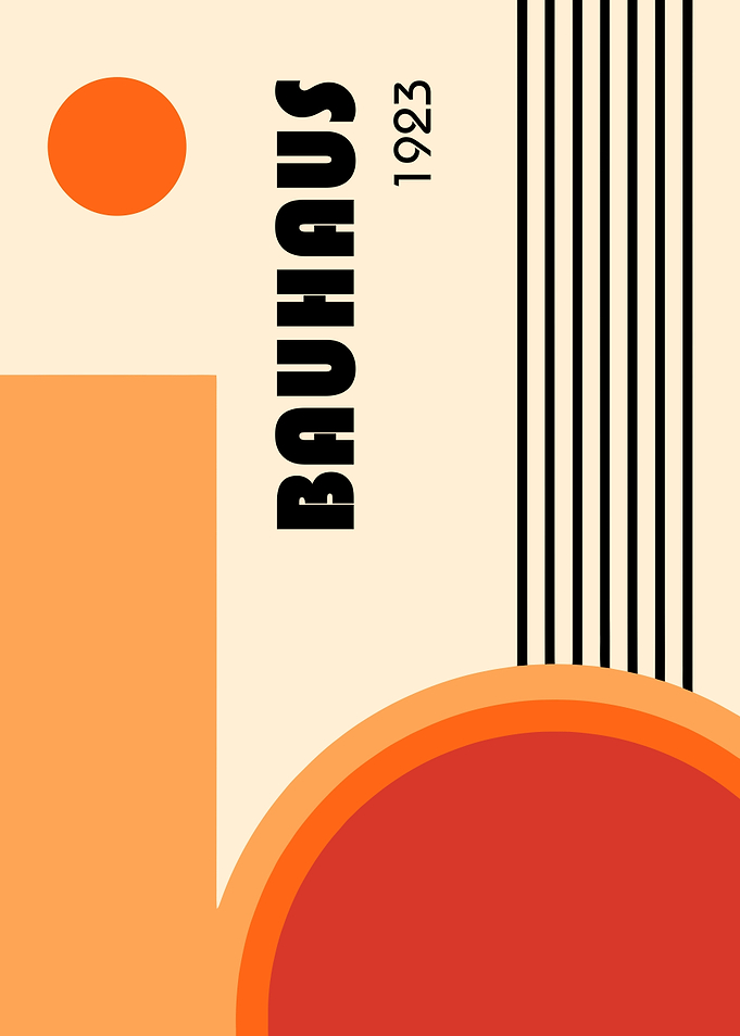 Bauhaus 1923 Minimalist Geometric Poster
