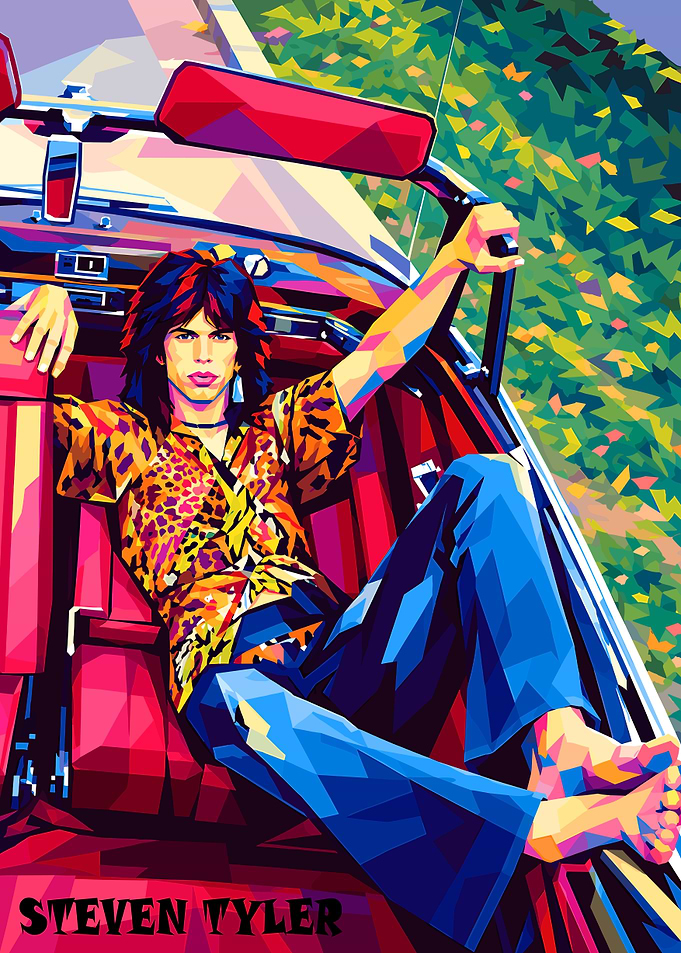 Steven Tyler Pop Art Portrait