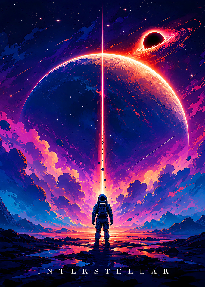 Interstellar Vibrant Movie Poster