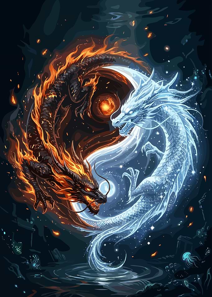 Yin and Yang Dragon Duality