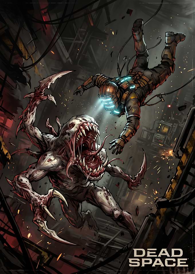 Dead Space Isaac Clarke vs Necromorph