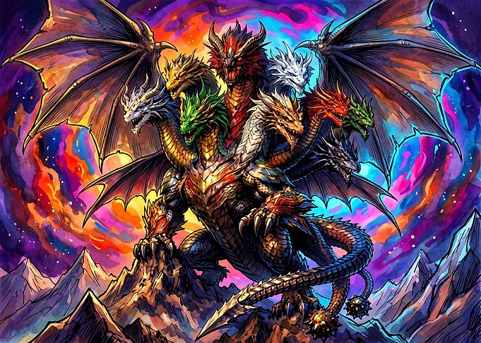 Multi-Headed Dragon in Cosmic Landscape