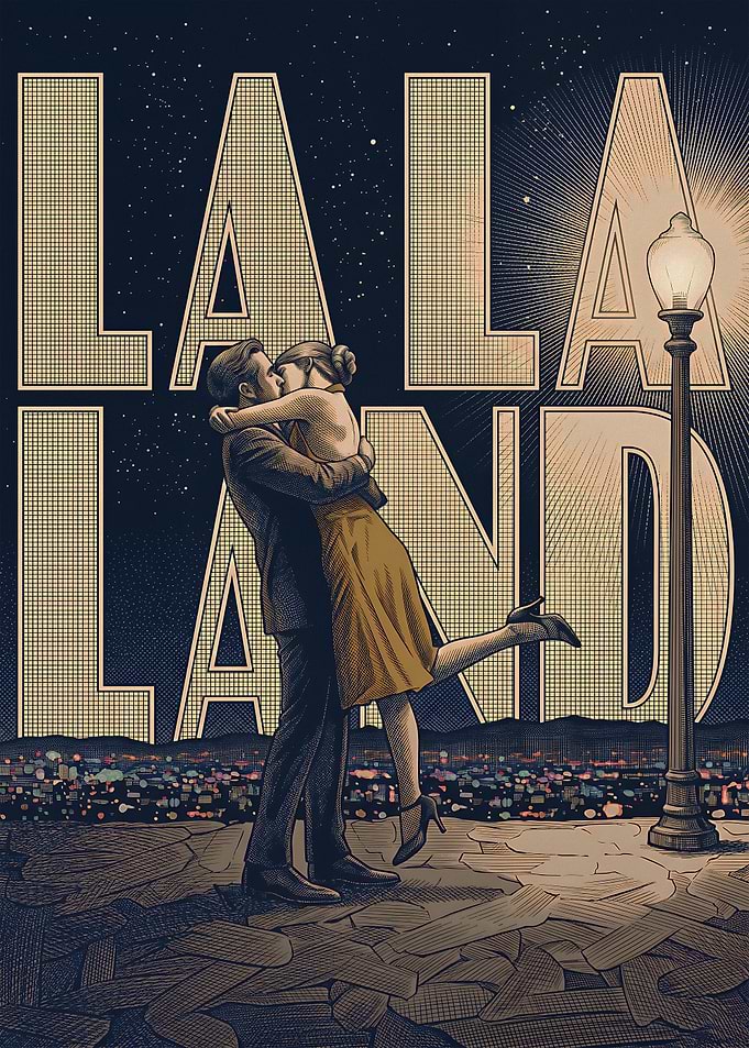 La La Land Movie Poster Art
