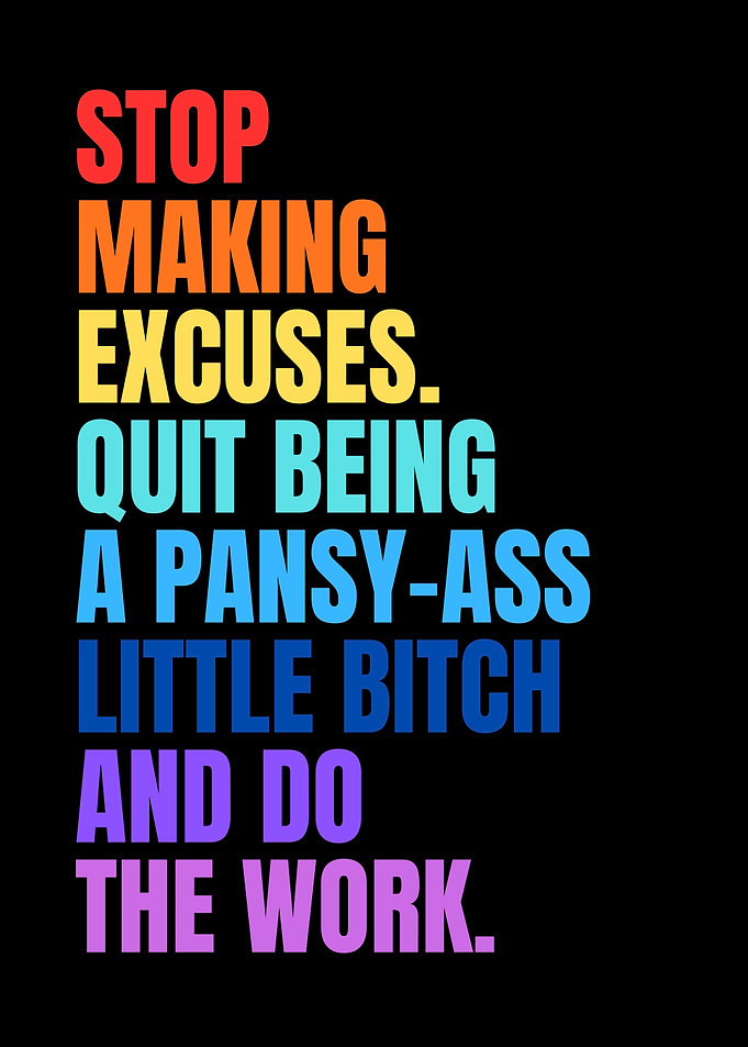 Motivational Text Art Poster