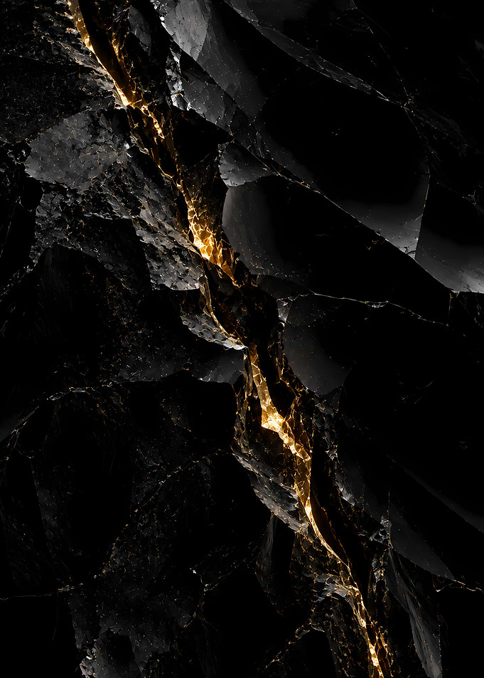 The Scar - Obsidian & Gold