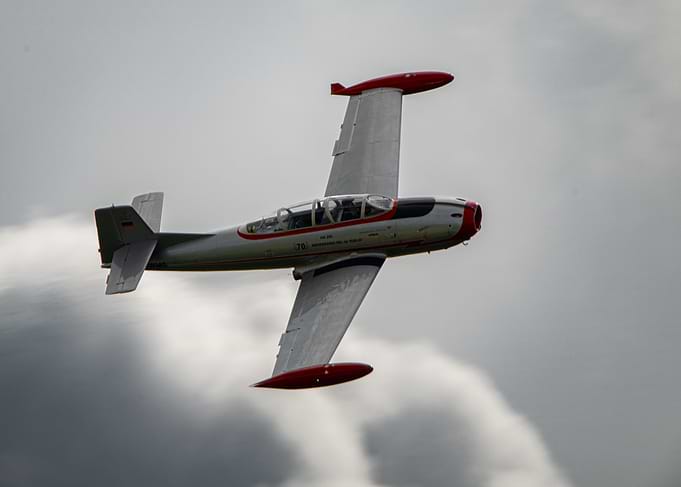 Hispano Aviacon HA-500 Jet in Flight
