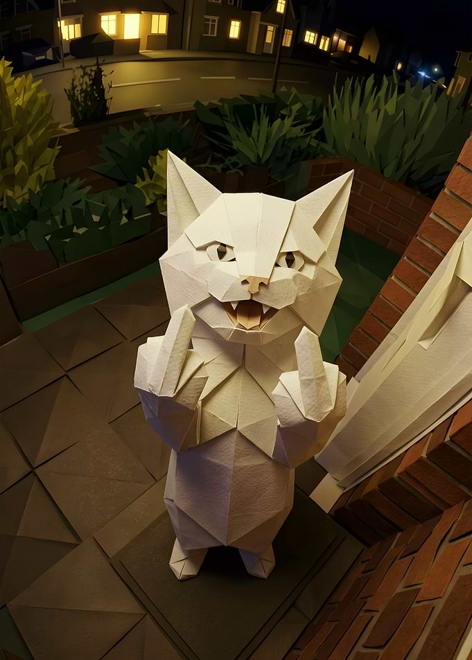Cat Giving Finger