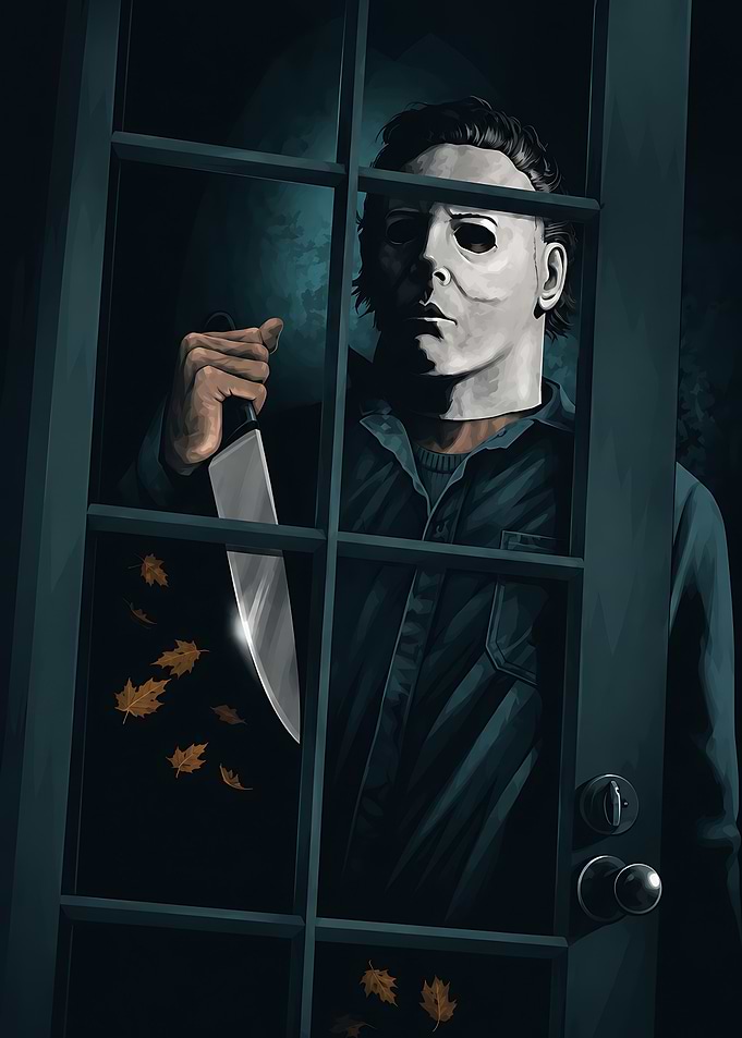 Michael Myers Halloween Window Stalker
