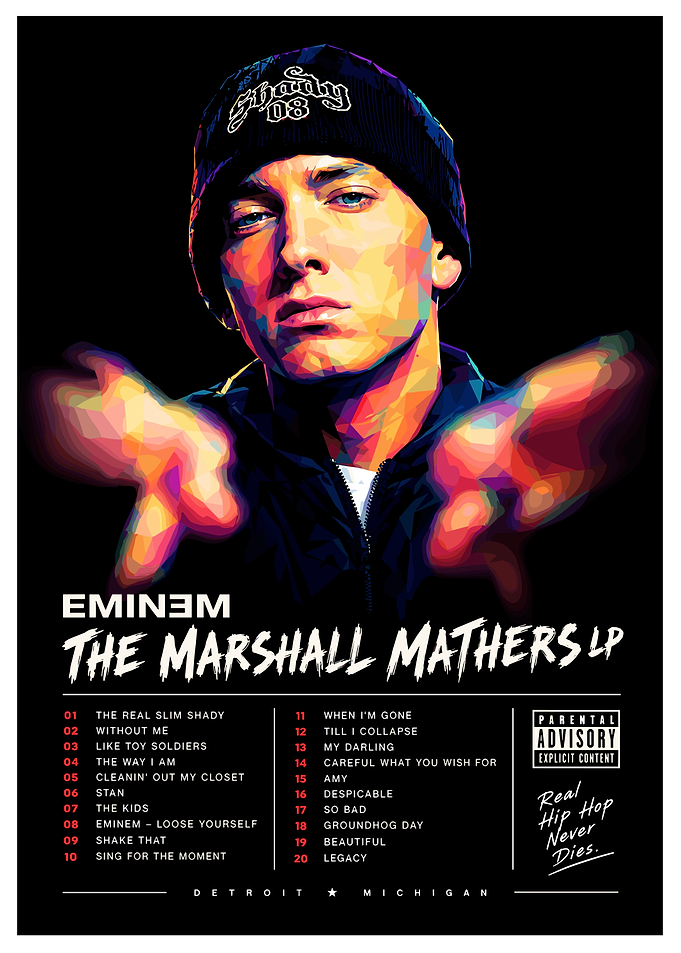 Eminem The Marshall Mathers LP Poster