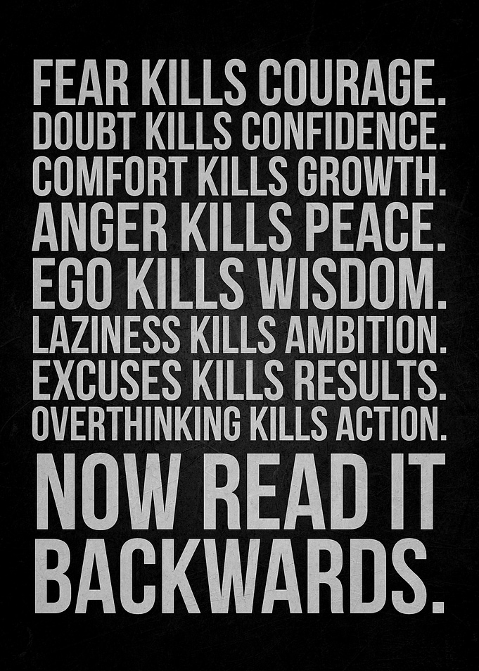 Inspirational Motivational Text Poster