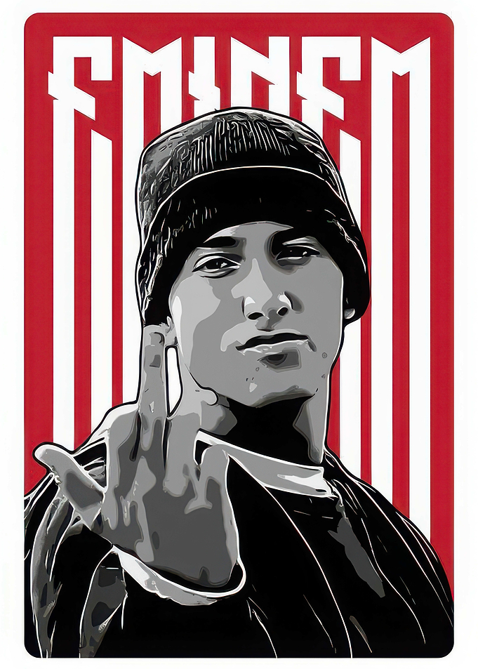 Eminem Graphic Poster Portrait