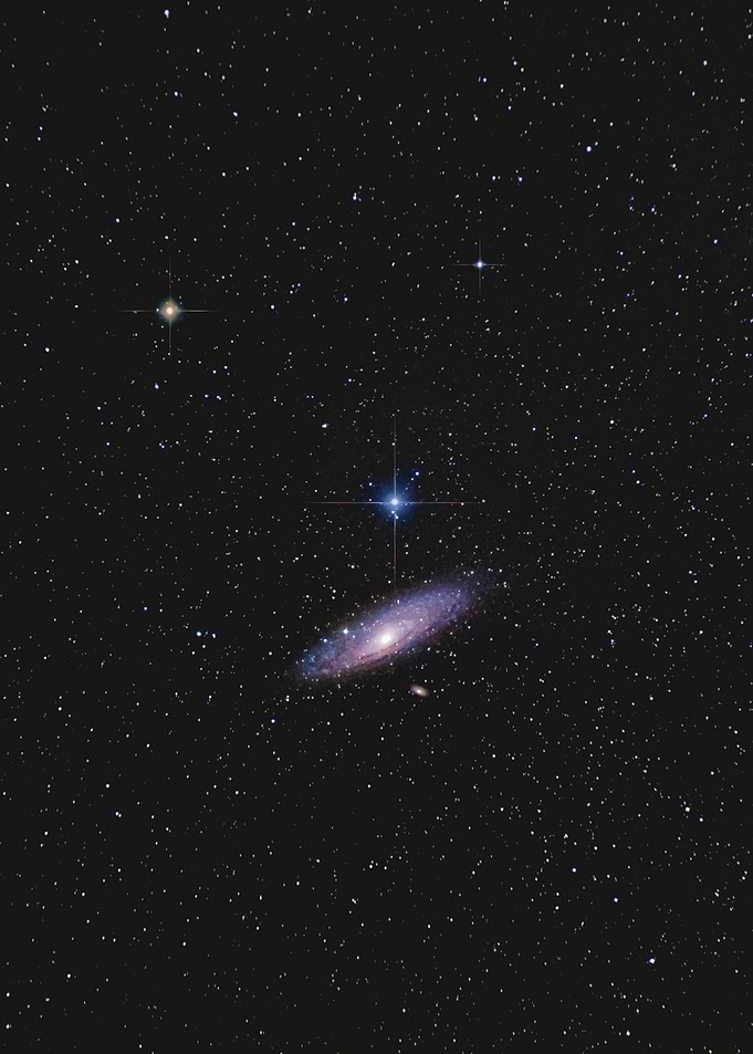 Andromeda Galaxy in Deep Space