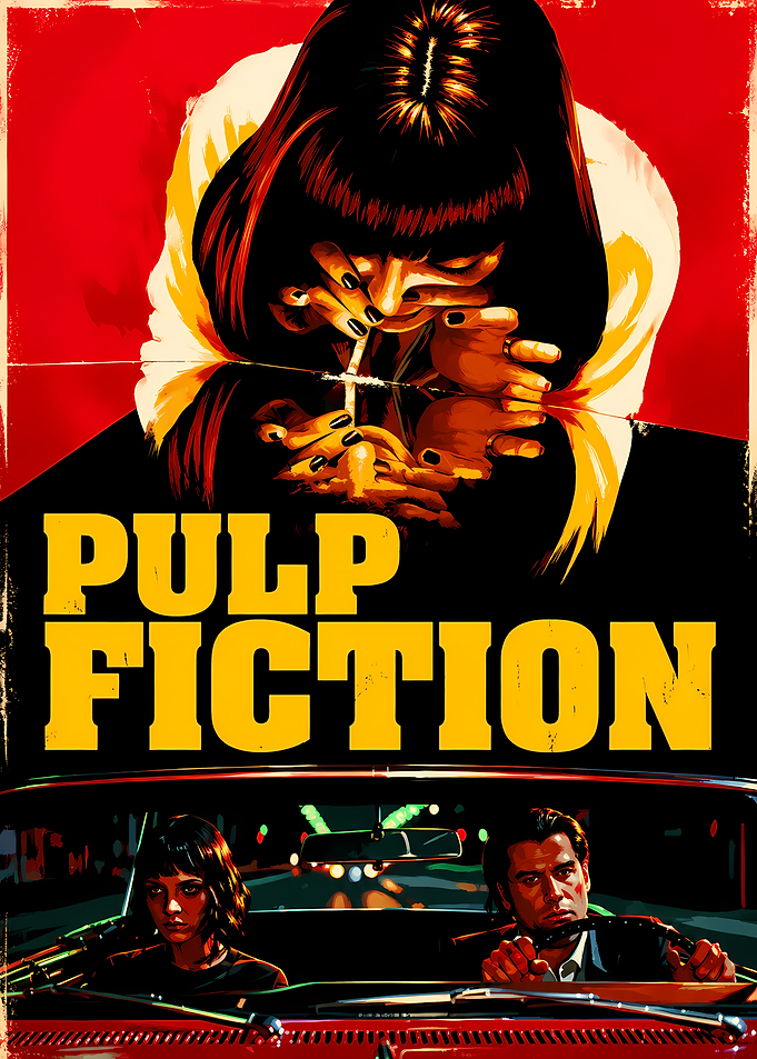 Pulp Fiction Movie Poster Art