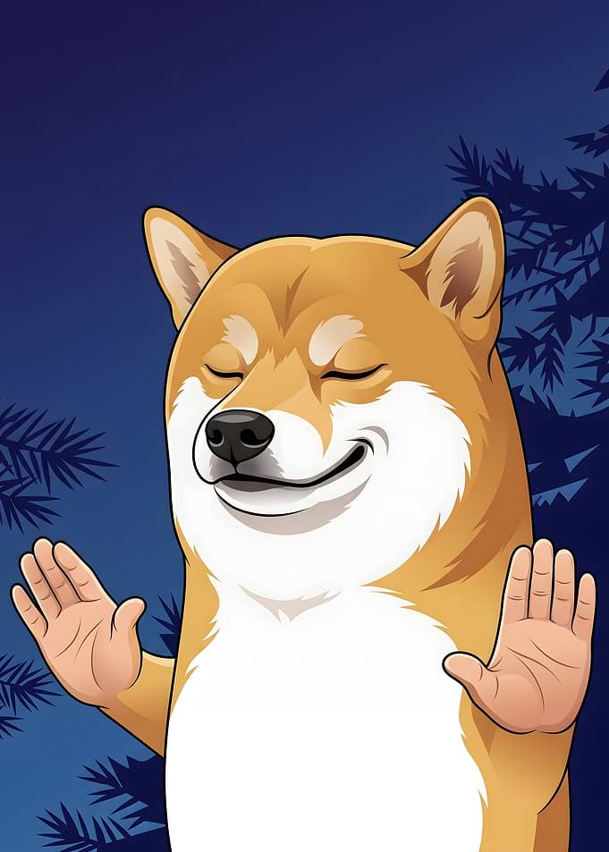 Hold Up Shiba Inu Meme