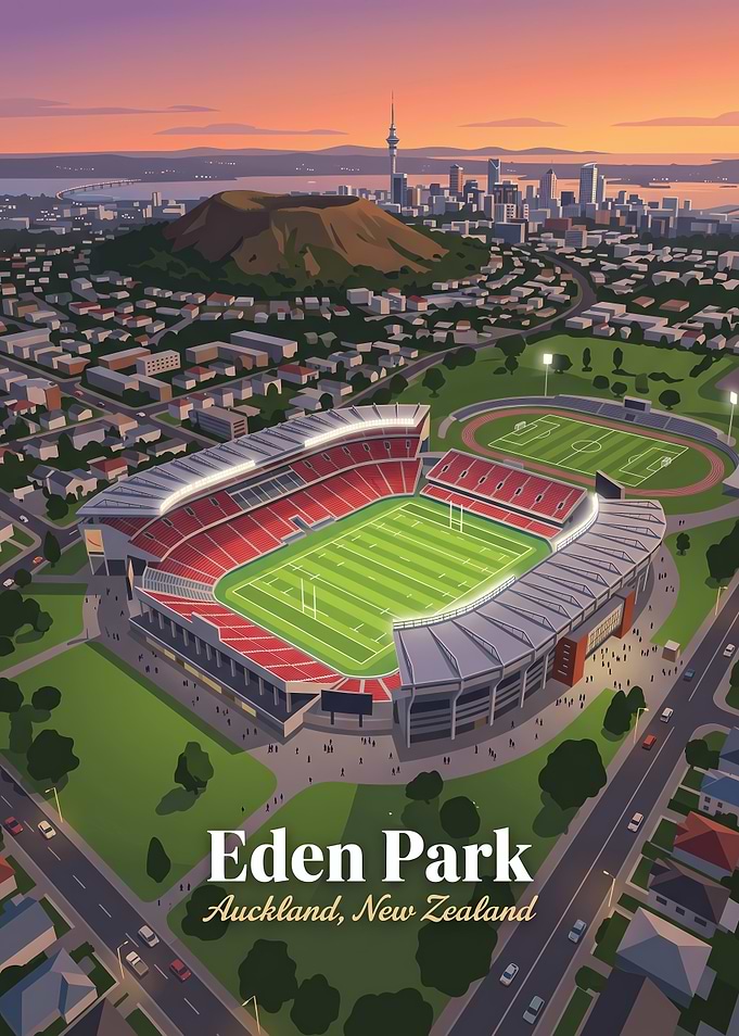 Eden Park Stadium Auckland Poster