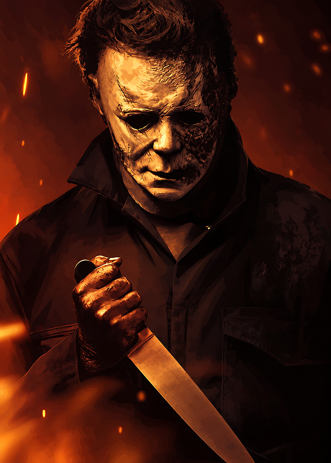 Michael Myers Halloween Horror Portrait