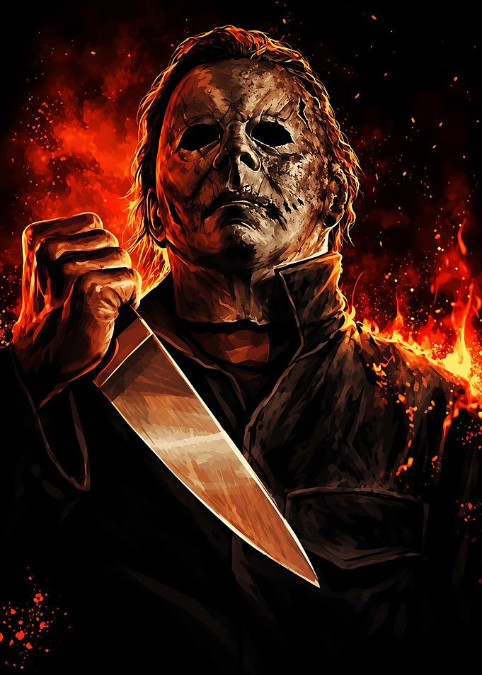 Michael Myers Halloween Horror Art