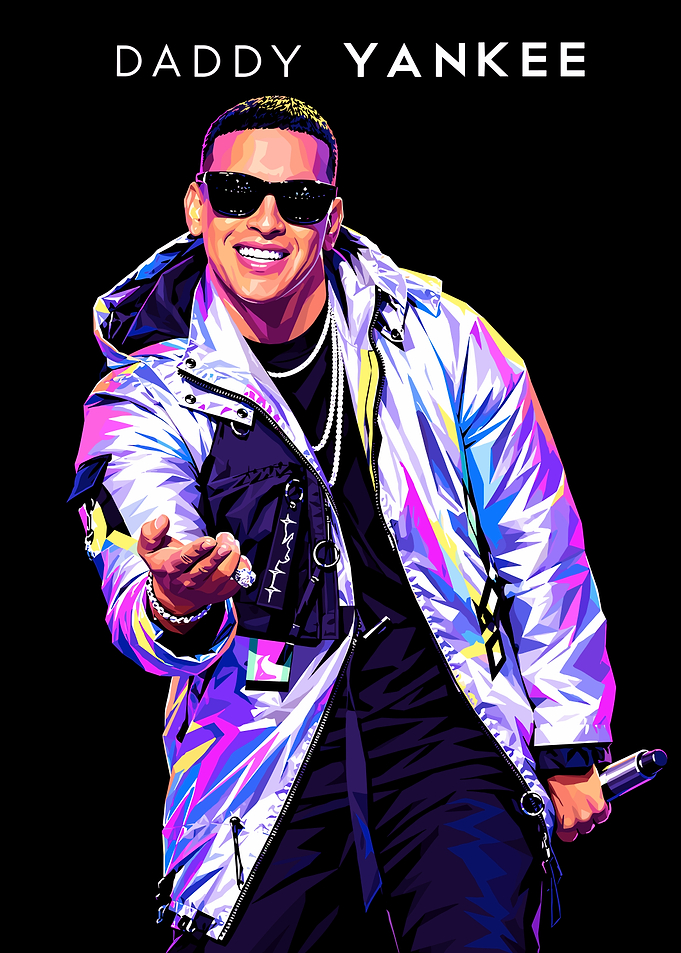 Daddy Yankee Pop Art Portrait