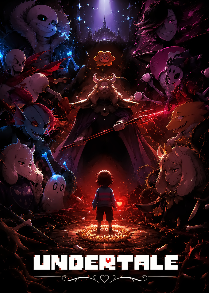 Undertale Cast Character Poster