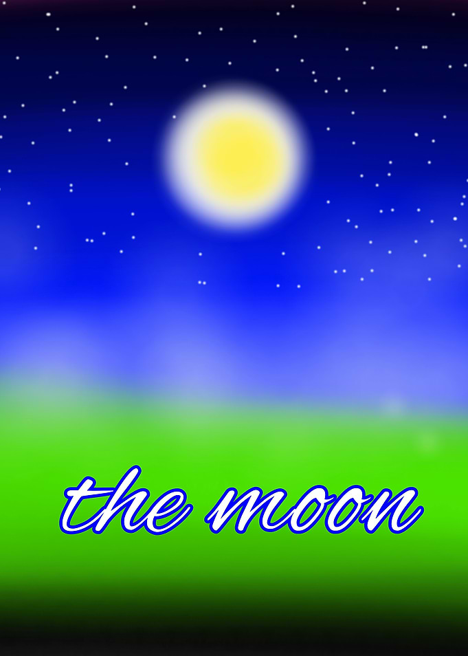 The Moon Night Sky Illustration