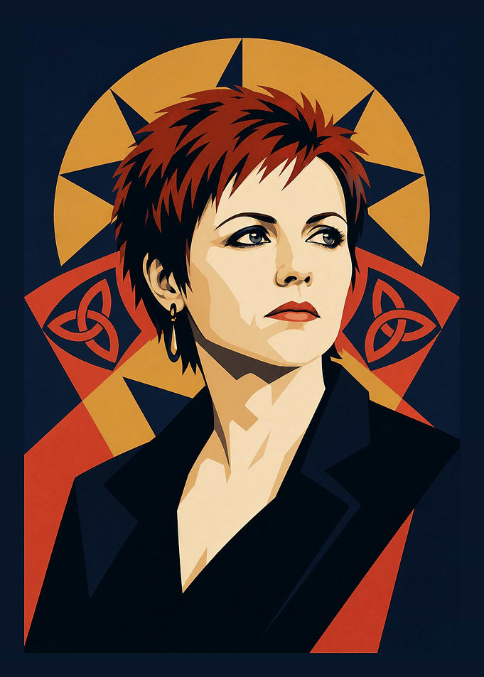 Dolores O'Riordan Pop Art Portrait