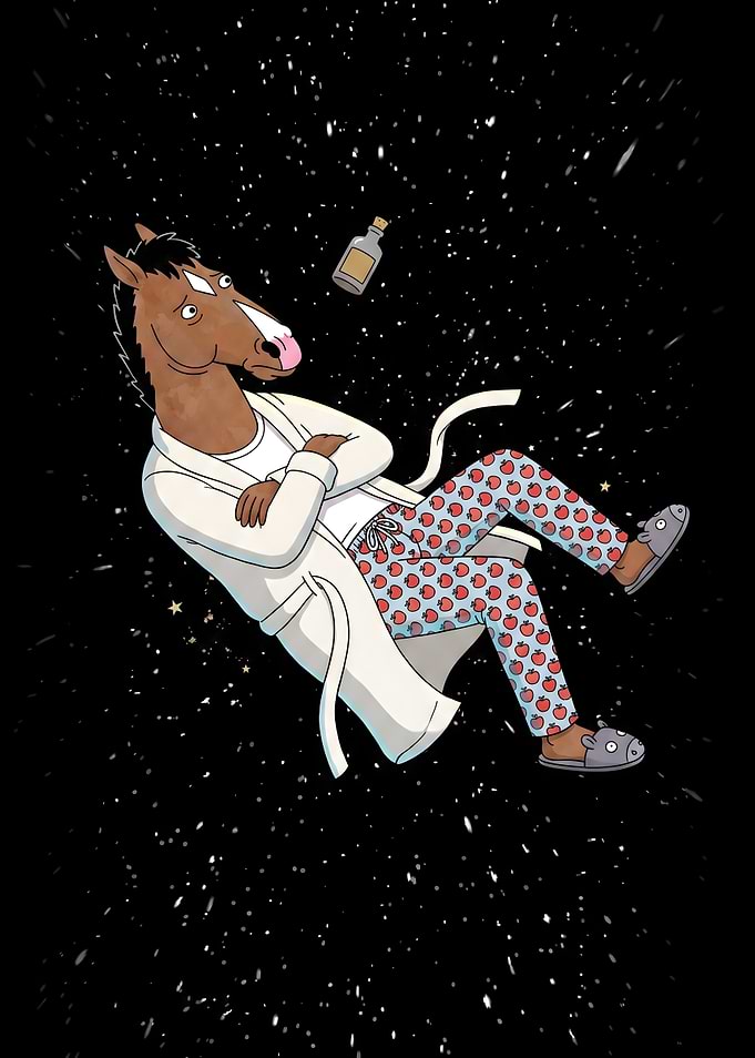 BoJack Horseman Floating in Space