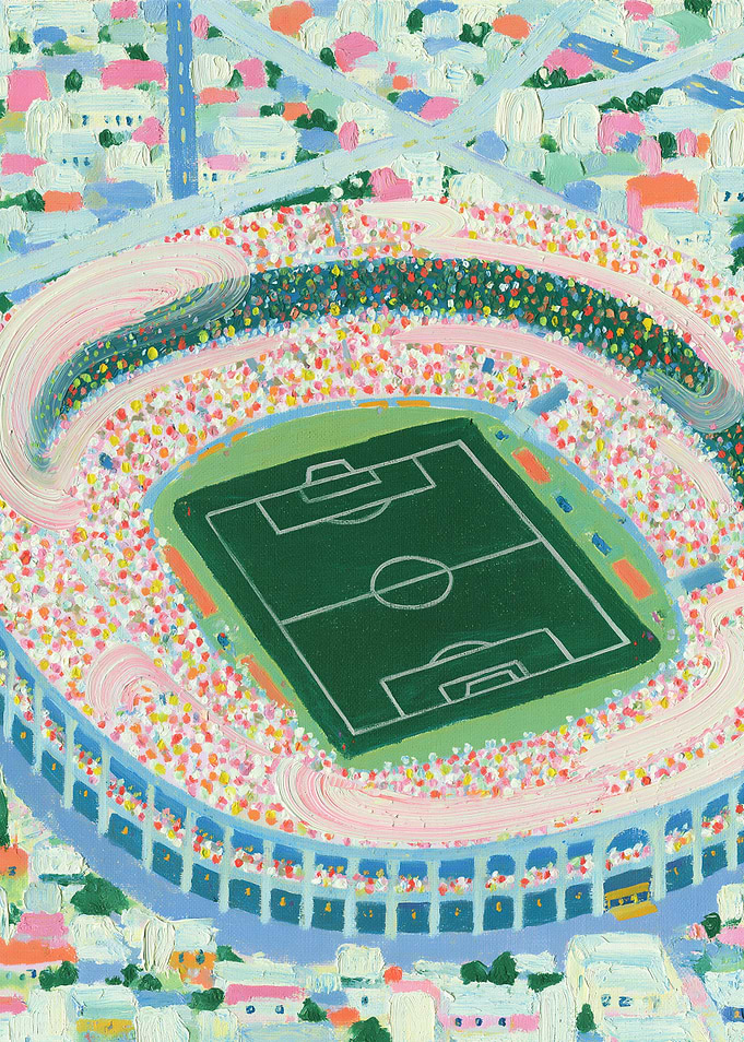 Impressionist Soccer Stadium