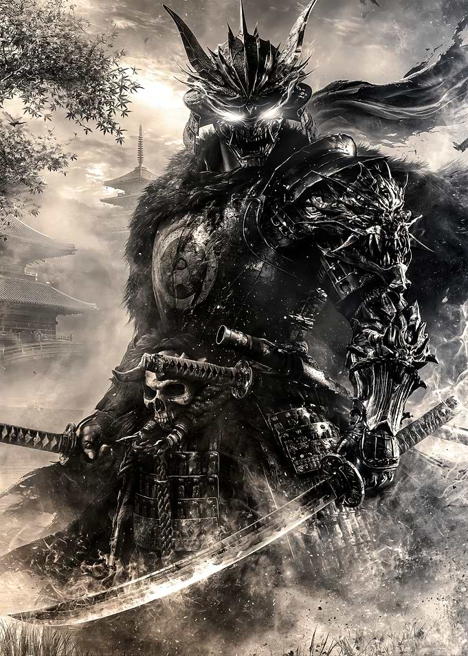Dark Fantasy Samurai Warrior