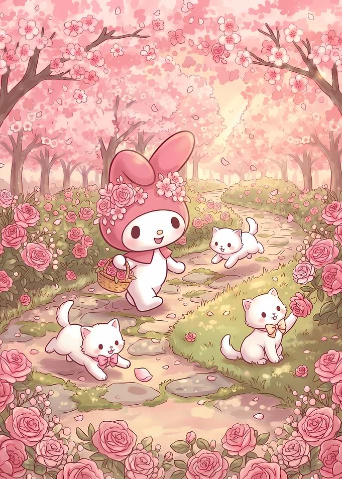 My Melody in a Rose Garden