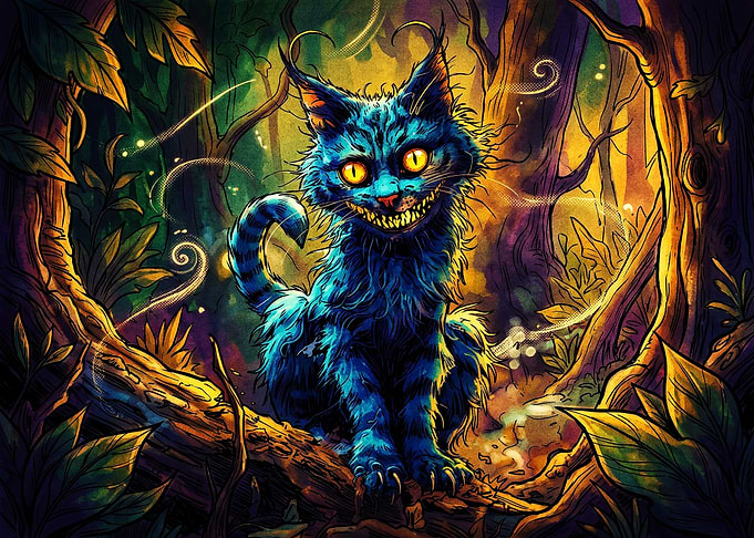 Cheshire Cat in Enchanted Forest