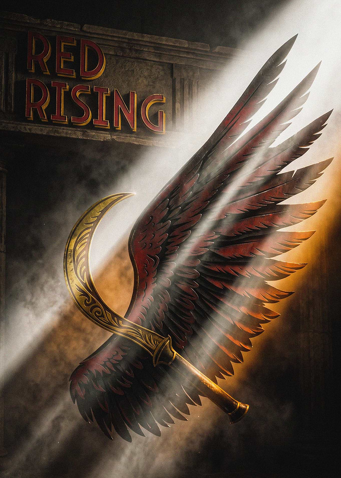 Red Rising Winged Razor Emblem