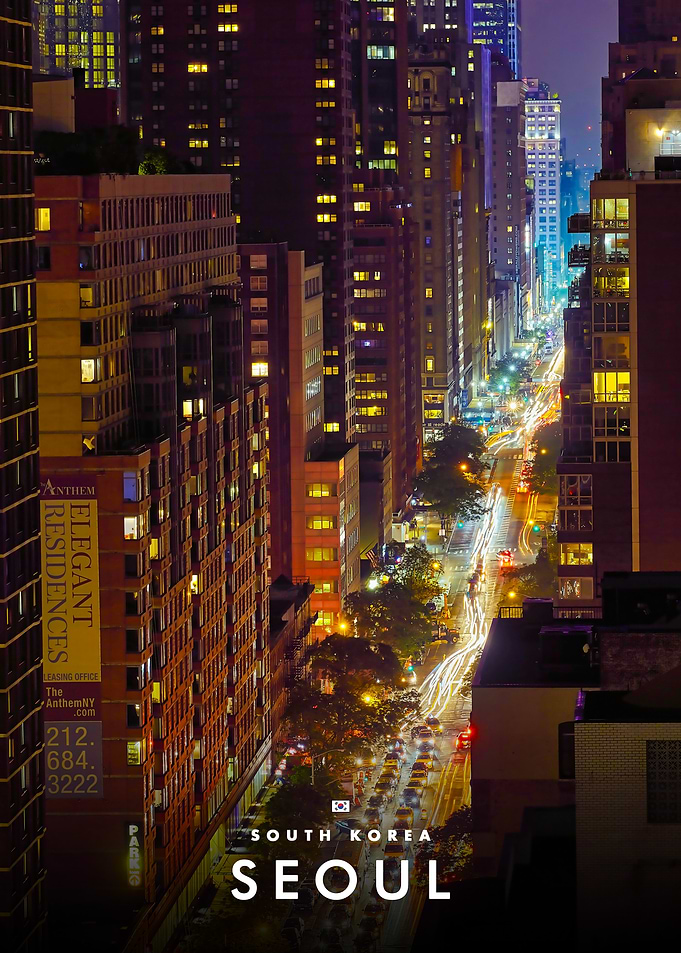 Nighttime Cityscape of Seoul