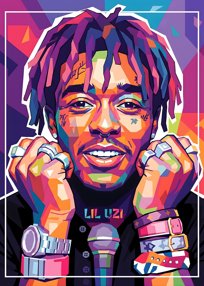 Lil Uzi Vert Pop Art Portrait