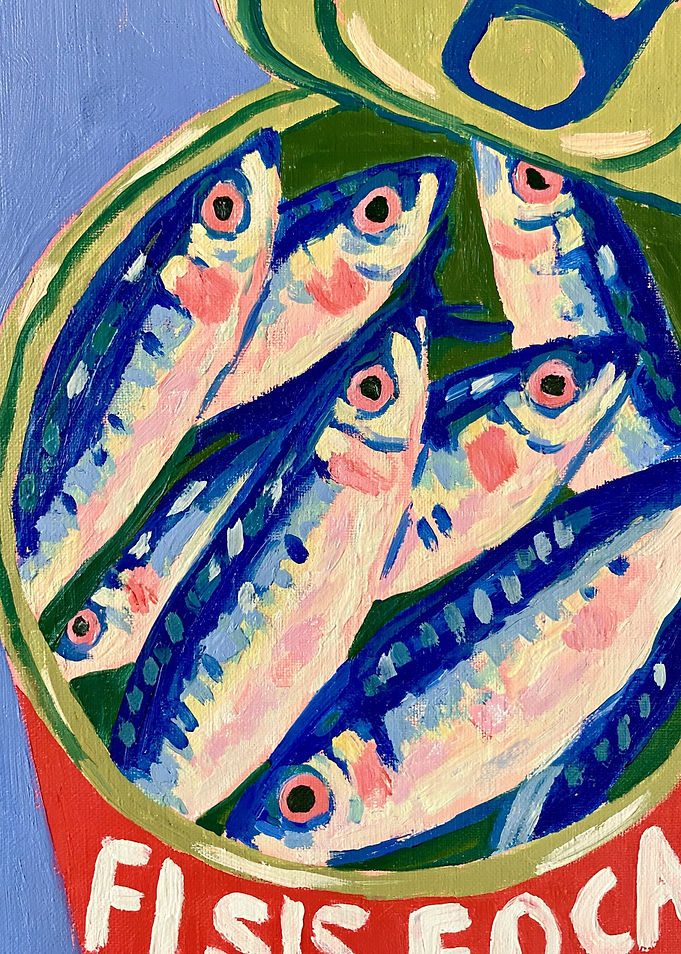 Colorful Sardine Tin Painting