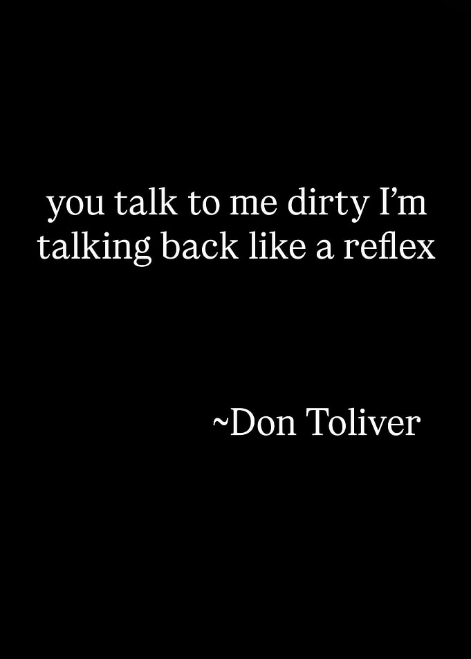 Don Toliver Lyric Quote Poster