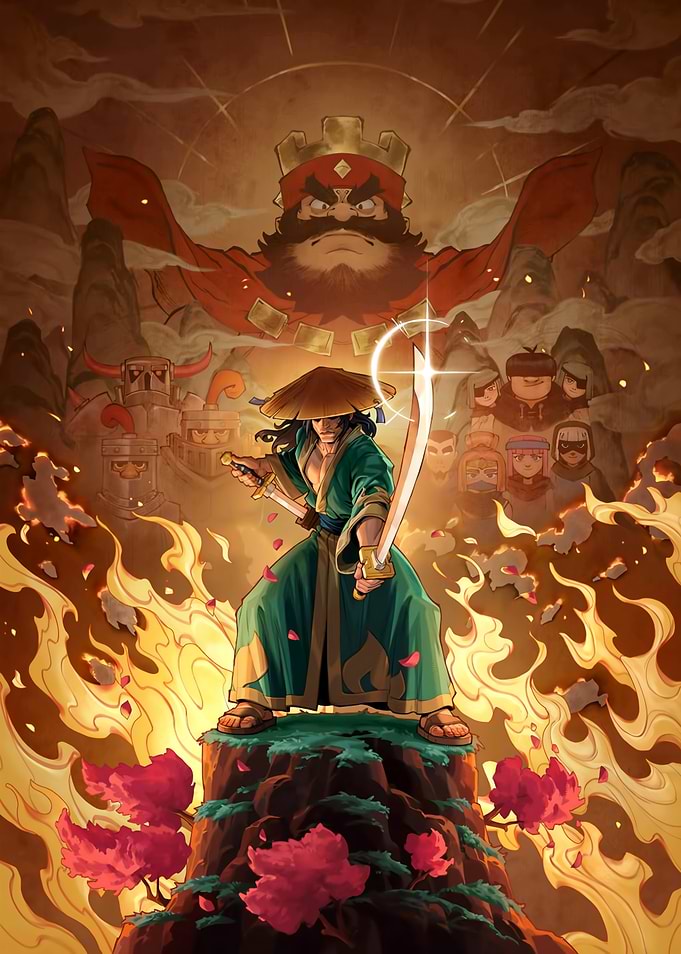 Clash Royale Samurai Warrior Poster