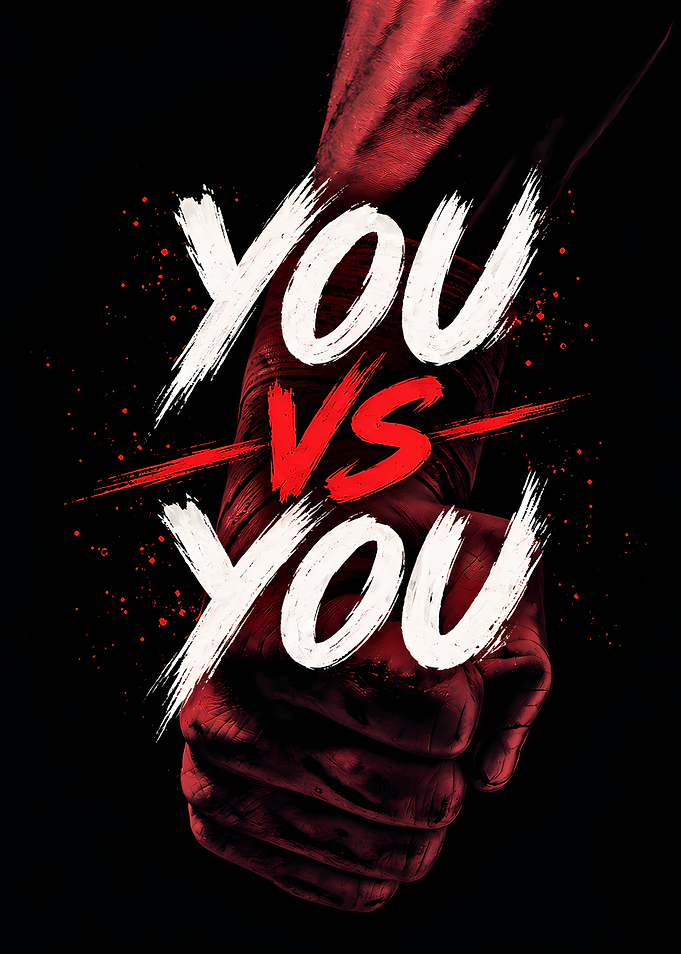 You vs You Motivational Boxing Poster