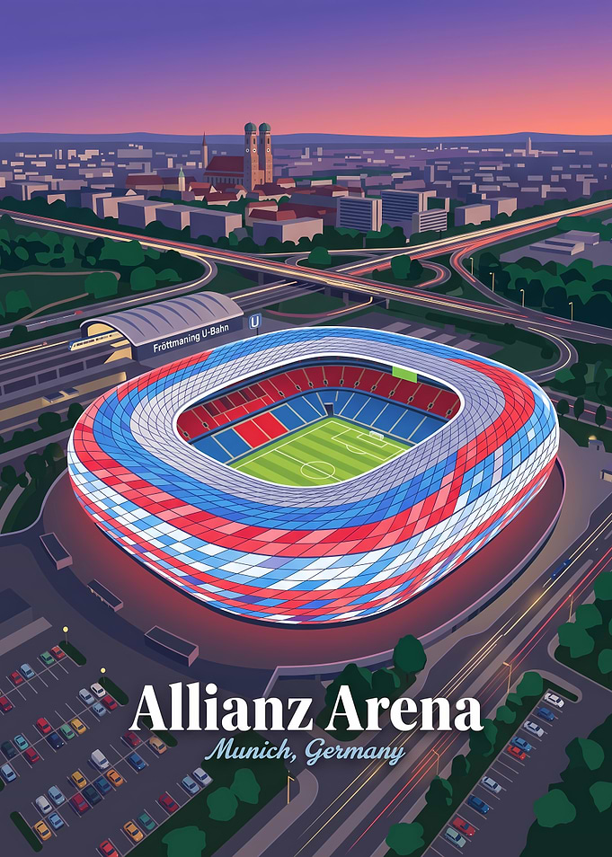 Allianz Arena Munich Poster